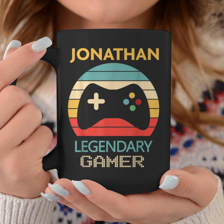 Jonathan Name Personalised Legendary Gamer Coffee Mug Funny Gifts