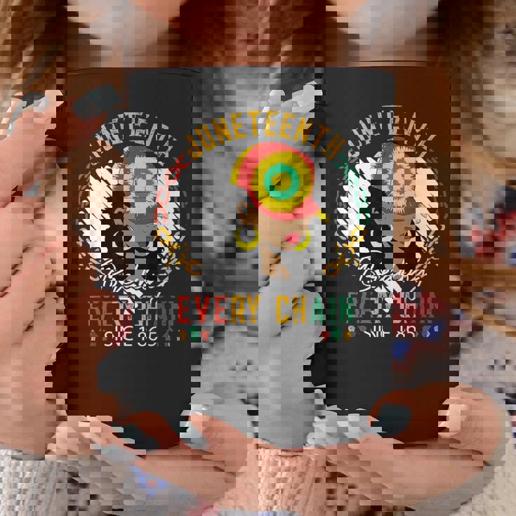 Junenth Breaking Every Chain Since 1865 African Women Coffee Mug Funny Gifts