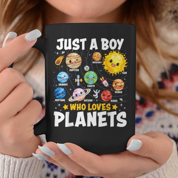 Just A Boy Who Loves Planets Astrology Space Solar Systems Coffee Mug Unique Gifts