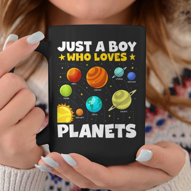 Just A Boy Who Loves Planets Solar System Space Science Coffee Mug Unique Gifts