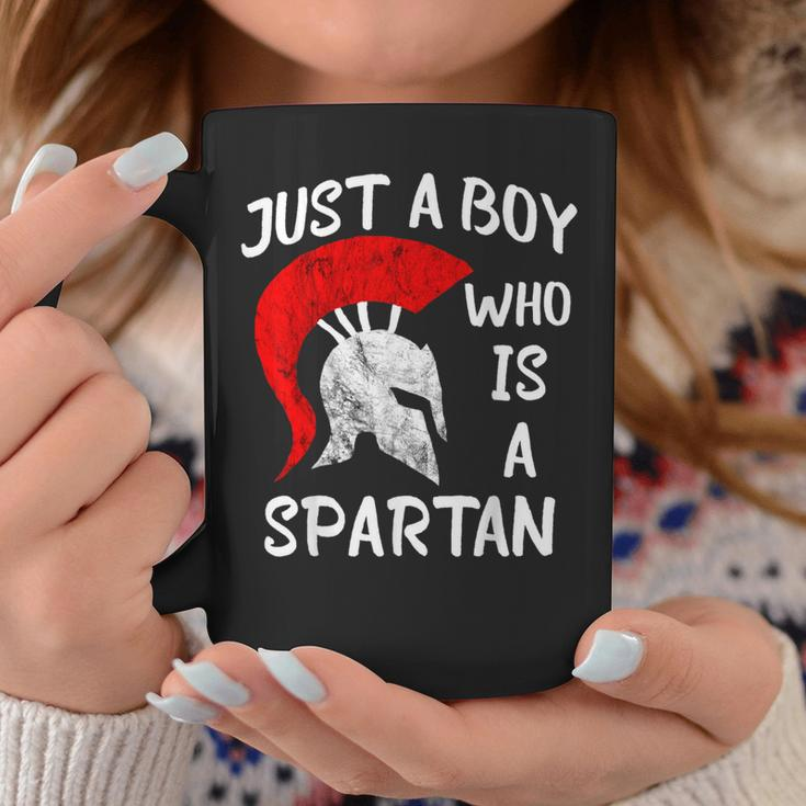 Just A Boy Who Is A Spartan Sparta Soldier Gladiator Coffee Mug Unique Gifts