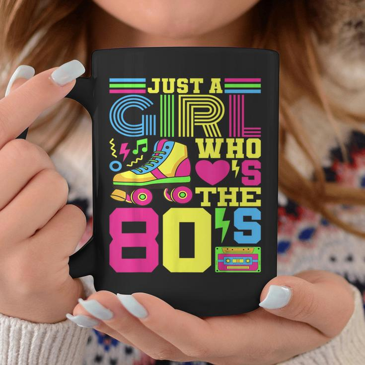Just A Girl Who Loves The 80S Party 80S Outfit 1980S Costume Coffee Mug Funny Gifts