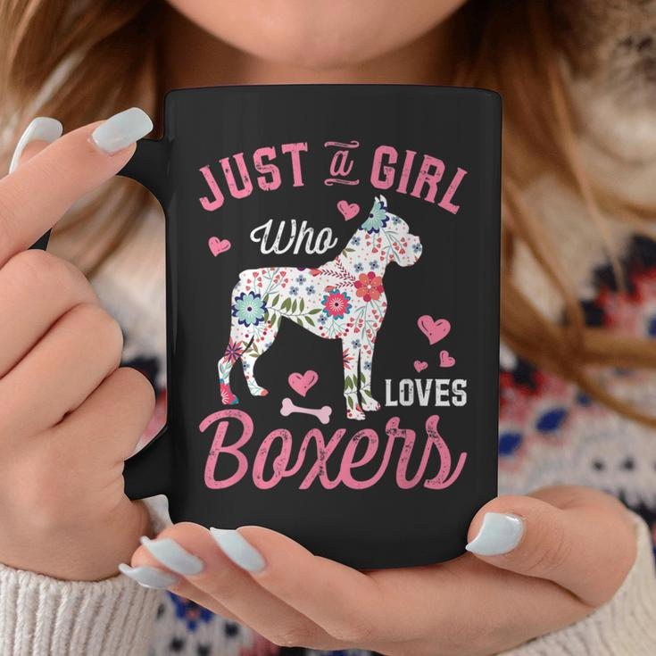 Just A Girl Who Loves Boxer For Dog Lover Coffee Mug Unique Gifts