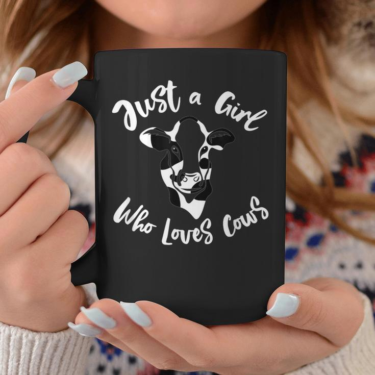 Just A Girl Who Loves Cows Dairy Farmer Mom Coffee Mug Unique Gifts