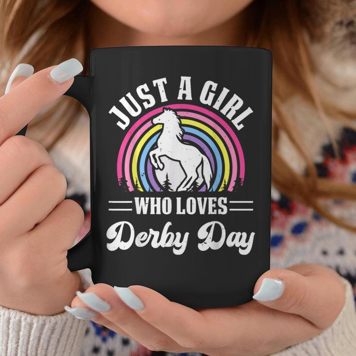 Just A Girl Who Loves Derby Day Derby Day 2024 Girl Coffee Mug Funny Gifts