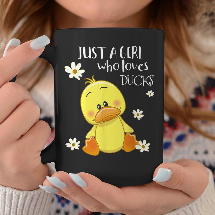 Just A Girl Who Loves Ducks Cute Duck Lover Owner Coffee Mug Funny Gifts