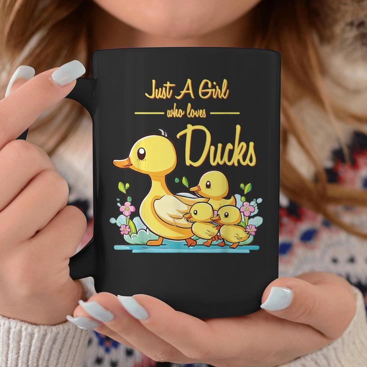 Just A Girl Who Loves Ducks Duck Family Coffee Mug Funny Gifts
