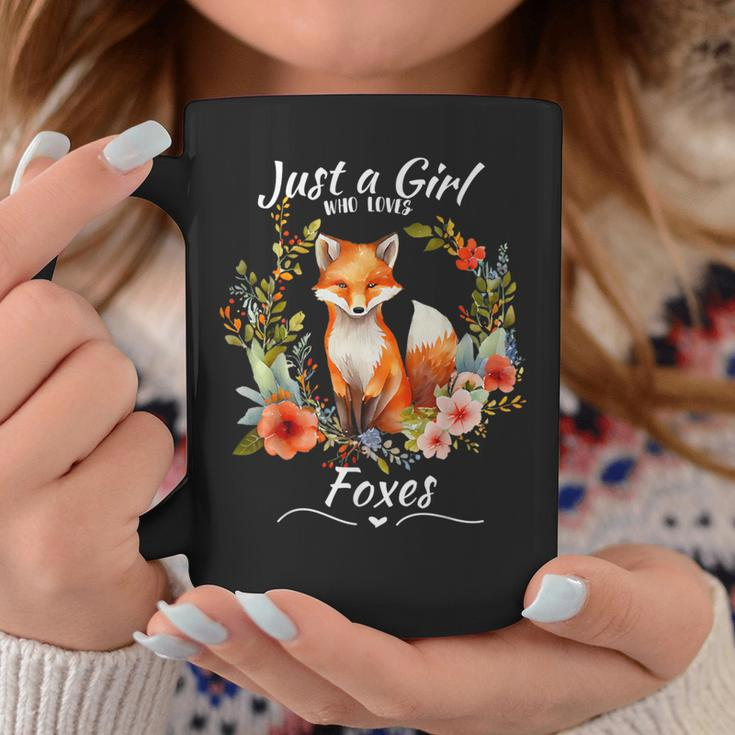 Just A Girl Who Loves Foxes For Girls Who Love Animals Coffee Mug Unique Gifts