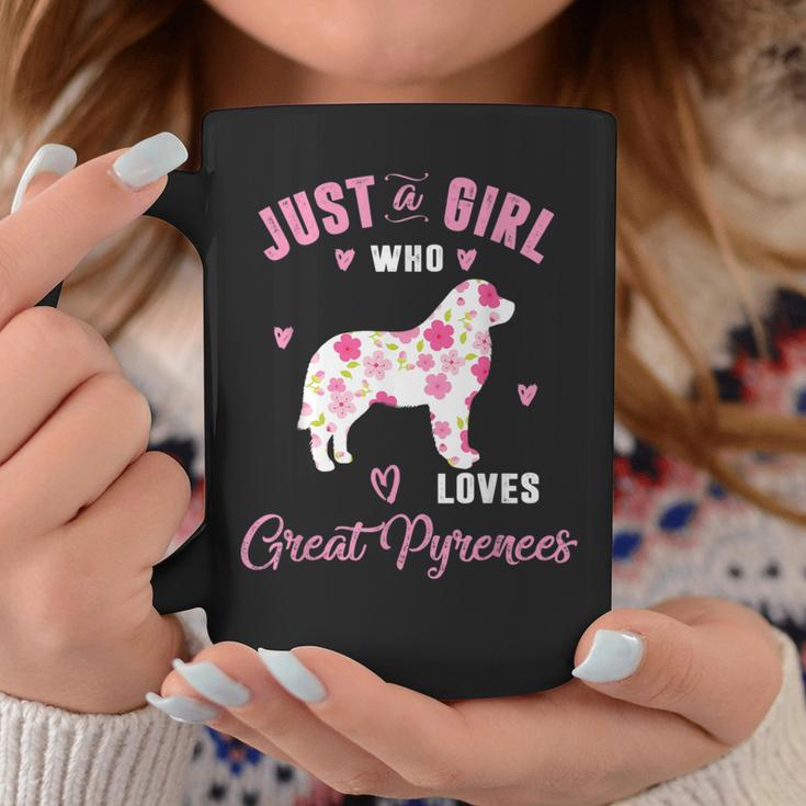Just A Girl Who Loves Great Pyrenees Women Coffee Mug Unique Gifts