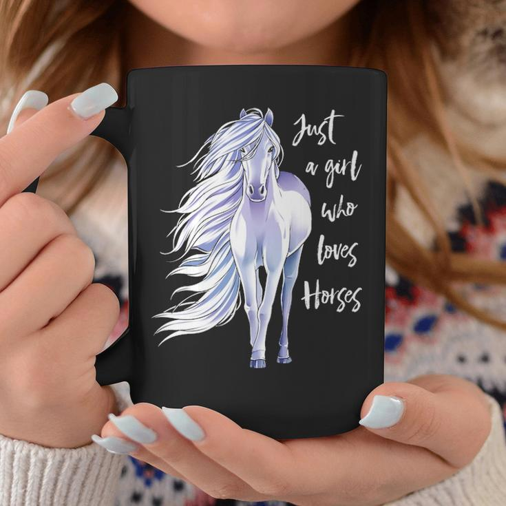 Just A Girl Who Loves Horses Horse Riding Women Coffee Mug Unique Gifts