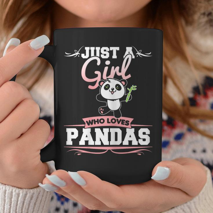 Just A Girl Who Loves Pandas Panda Bear Coffee Mug Unique Gifts
