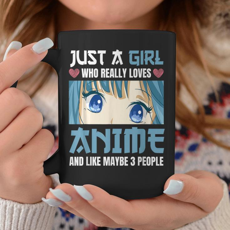 Just A Girl Who Really Loves Anime And Like Maybe 3 People Coffee Mug Unique Gifts