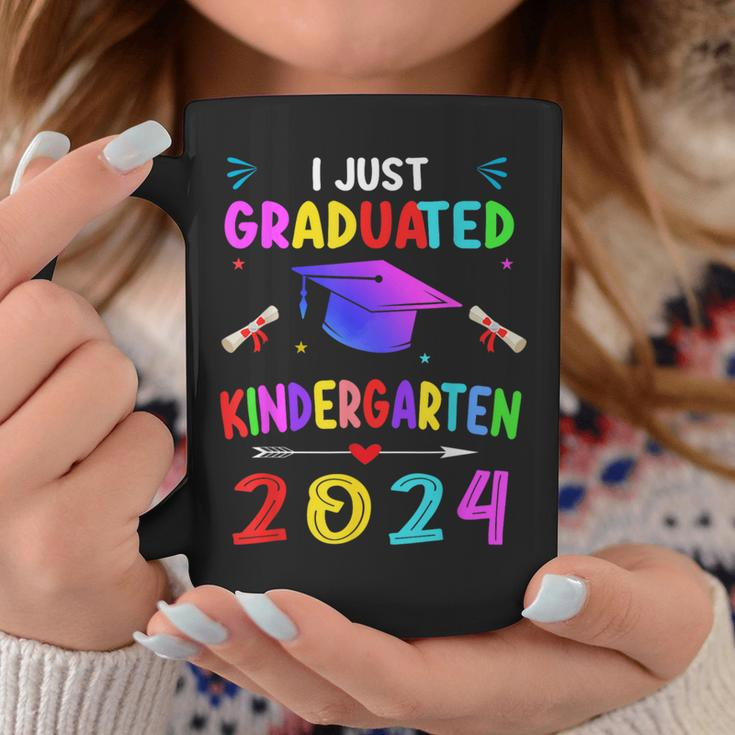 I Just Graduated Kindergarten Graduation 2024 Boys Girls Coffee Mug Funny Gifts