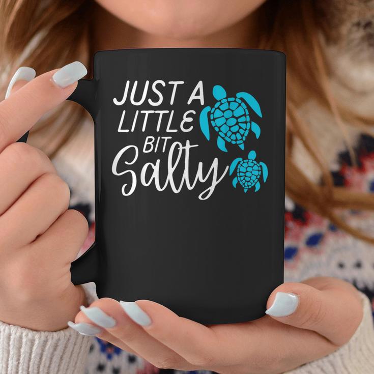 Just A Little Bit Salty Hawaiian Sea Turtle Coffee Mug Unique Gifts