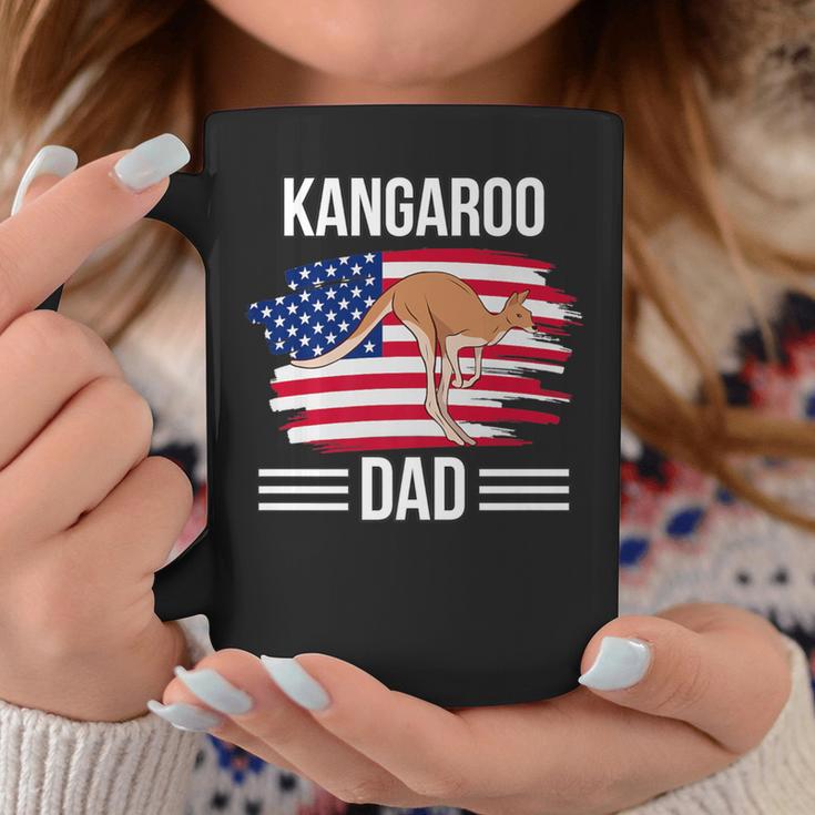 Kangaroo Us Flag 4Th Of July Father's Day Kangaroo Dad Coffee Mug Unique Gifts