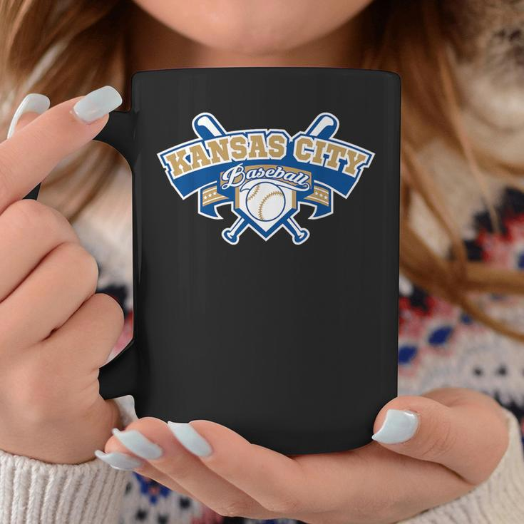 Kansas City Baseball Home Plate & Bat Script Gameday Fan Coffee Mug Unique Gifts