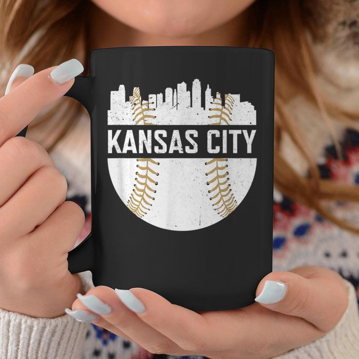 Kansas City Baseball City Skyline Kc Royal Blue Gameday Coffee Mug Unique Gifts