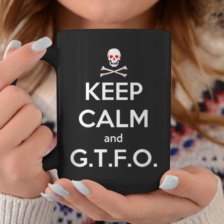 Keep Calm And Gtfo Idea Get The Fluff Out Kitty Coffee Mug Unique Gifts