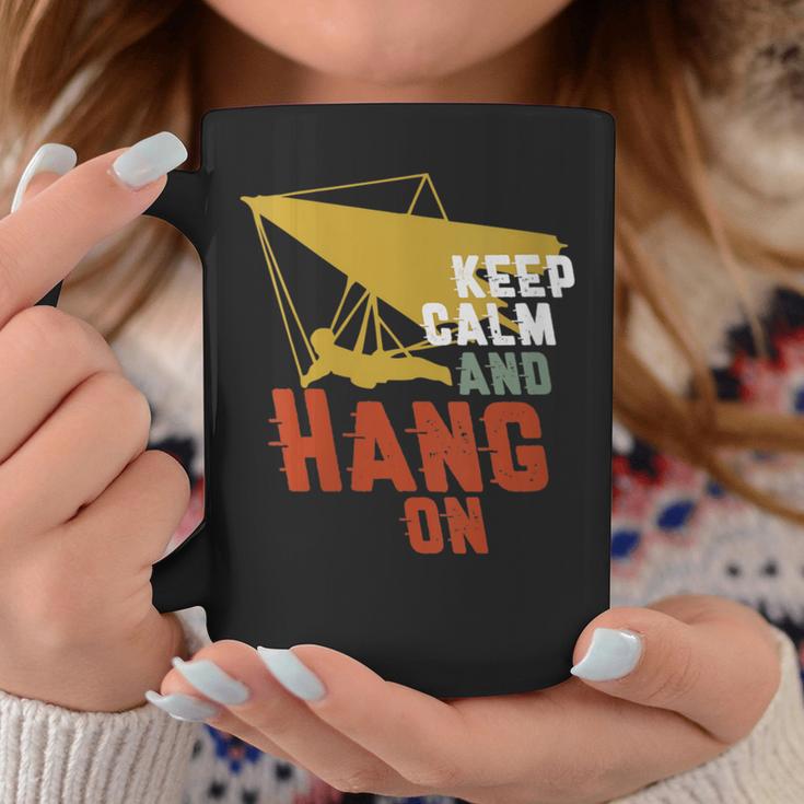 Keep Calm And Hang On Hang Gliding And Kite Surfing Coffee Mug Unique Gifts