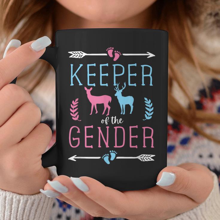 Keeper Of The Gender Buck Or Doe In Blue And Pink Party Coffee Mug Unique Gifts