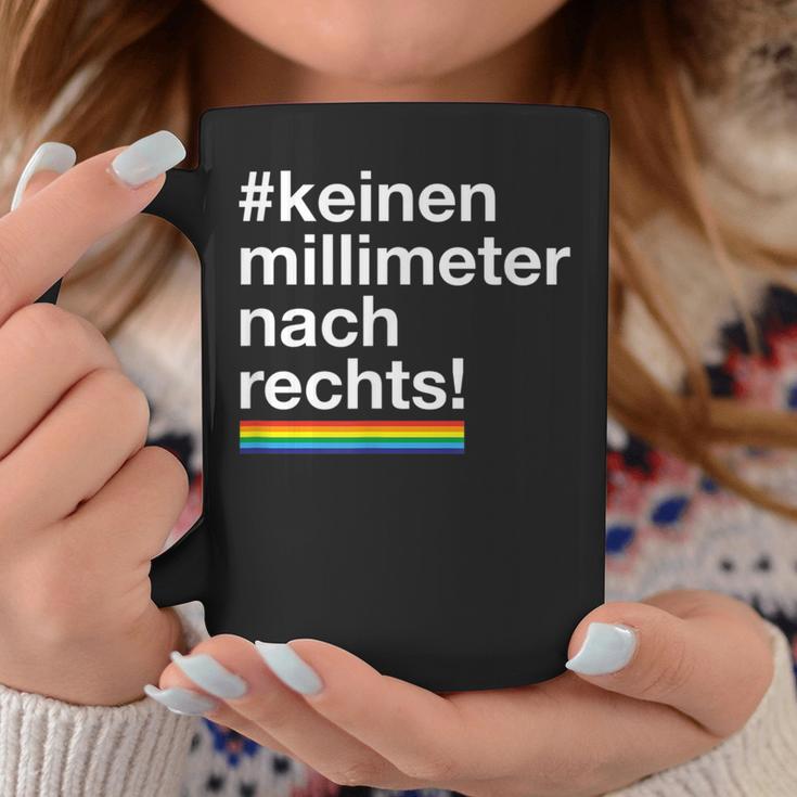 Keinen Millimeter Nach Rechts Lgbt Democratie Love Tassen Lustige Geschenke