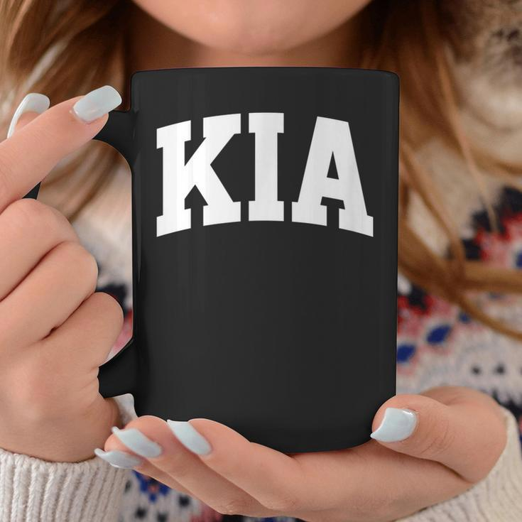 Kia Name Family Vintage Retro Sports Arch Coffee Mug Unique Gifts