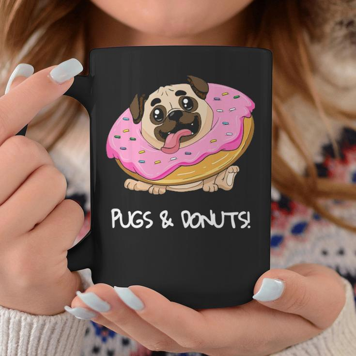 Kids Pugs & Donuts Pug Lover Candy Fan Girl Coffee Mug Unique Gifts