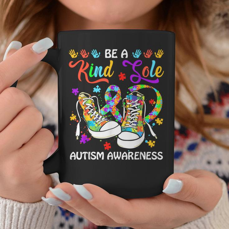 Be A Kind Sole Autism Awareness Puzzle Shoes Be Kind Coffee Mug Unique Gifts