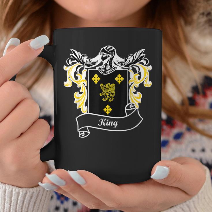 King Coat Of Arms Surname Last Name Family Crest Coffee Mug Unique Gifts