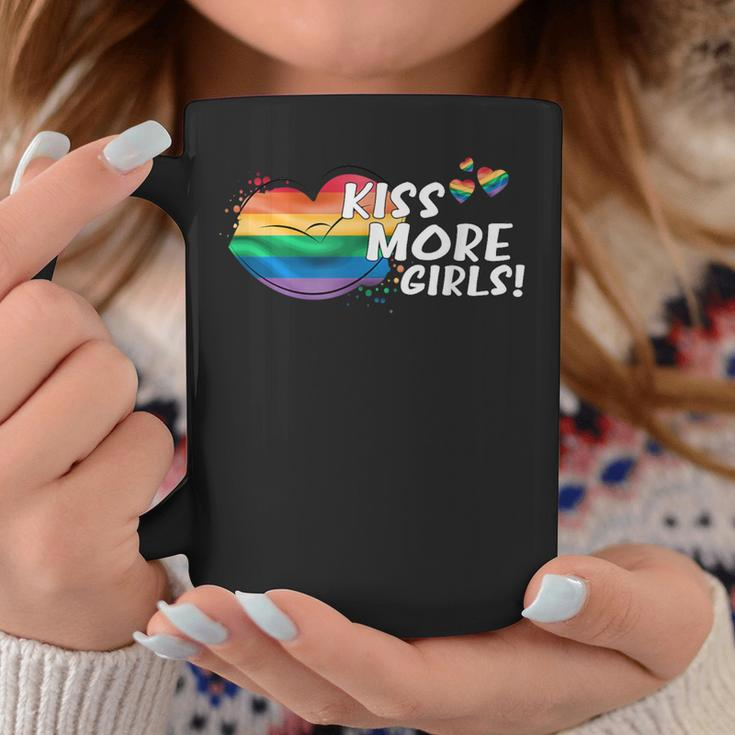 Kiss More Girls Lgbt Lgbtq Pride Awareness Lesbian Women Coffee Mug Unique Gifts