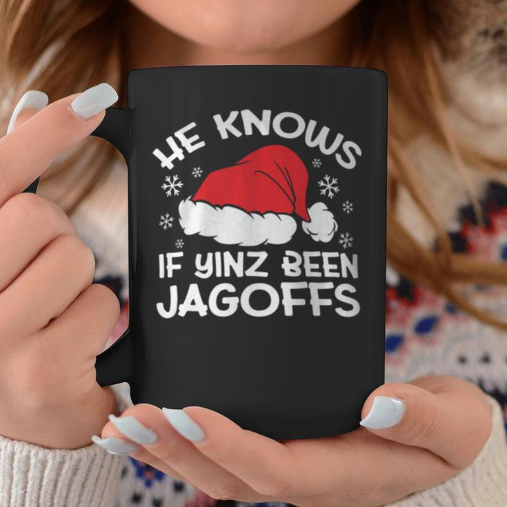 He Knows If Yinz Been Jagoffs Pittsburgh Pennsylvania Yinzer Coffee Mug Unique Gifts