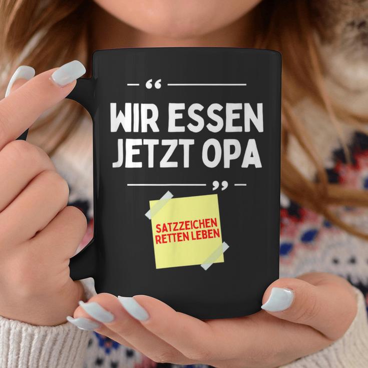 Komm Wir Essen Opa Punctuation Mark Comma Sayings Tassen Lustige Geschenke