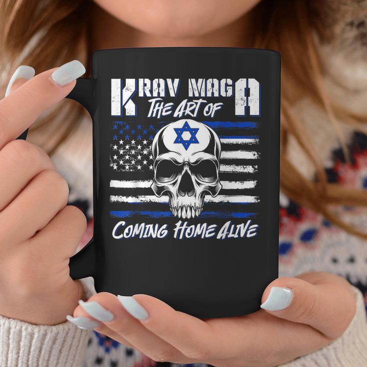 Krav Maga Gear Israeli Combat Training American Flag Skull Coffee Mug Unique Gifts