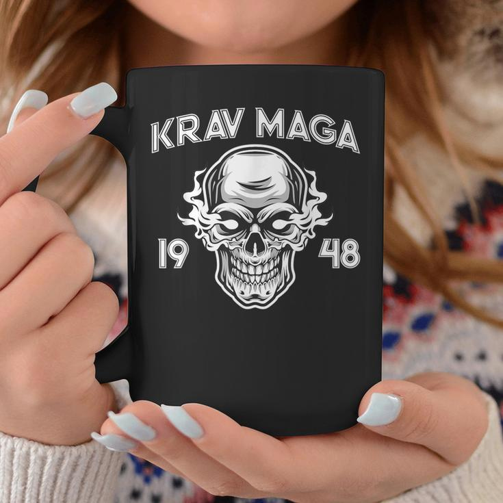 Krav Maga Gear Israeli Combat Training Self Defense Skull Coffee Mug Unique Gifts