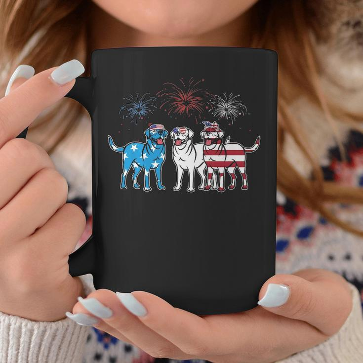 Labrador American Flag Usa 4Th Of July For Dog Lover Coffee Mug Unique Gifts