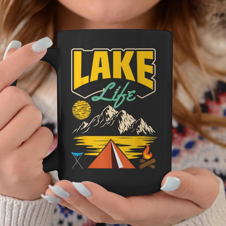 Lake Life Camping Wandern Angeln Bootfahren Segeln Lustig Outdoor Tassen Lustige Geschenke