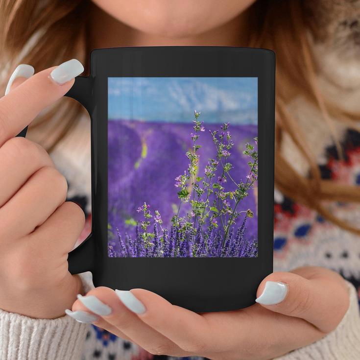 Lavender Purple Flower Field Coffee Mug Unique Gifts