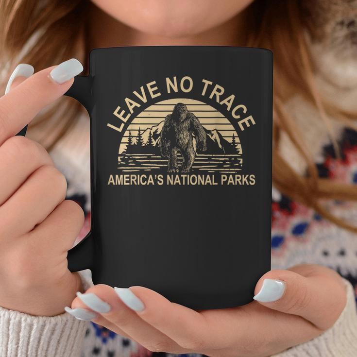 Leave No Trace America National Parks Big Foot Coffee Mug Funny Gifts