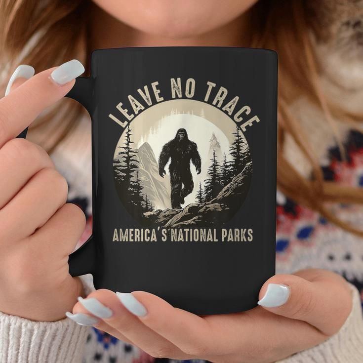 Leave No Trace America National Parks Sasquatch Coffee Mug Funny Gifts