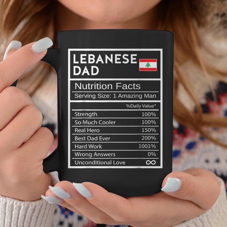 Lebanese Dad Nutrition Facts National Pride For Dad Coffee Mug Unique Gifts