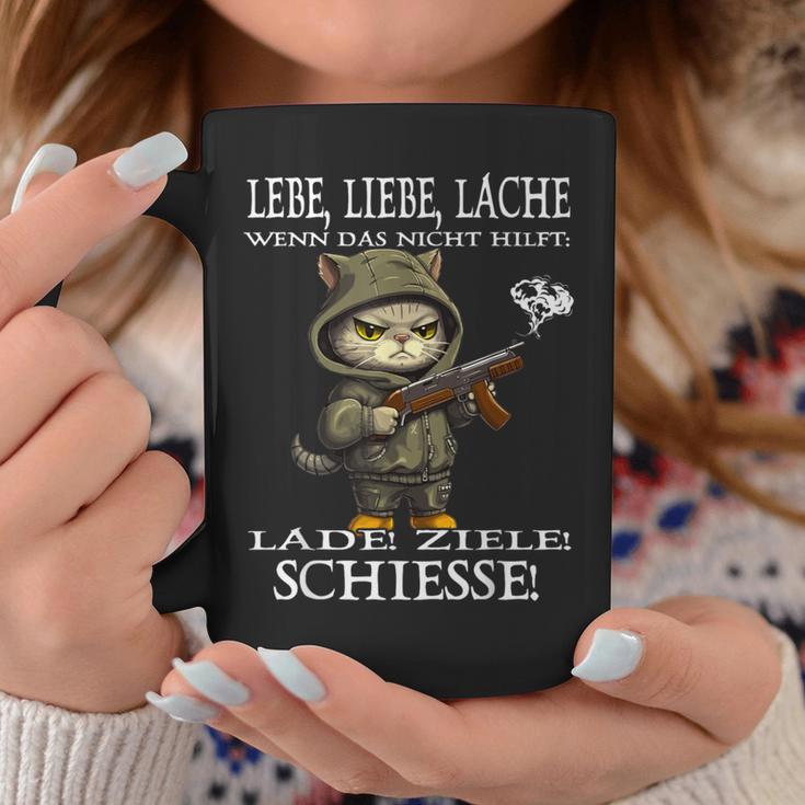 Lebe Liebe Lache Wenn Das Nicht Hilft Lade Ziele Saying Tassen Lustige Geschenke