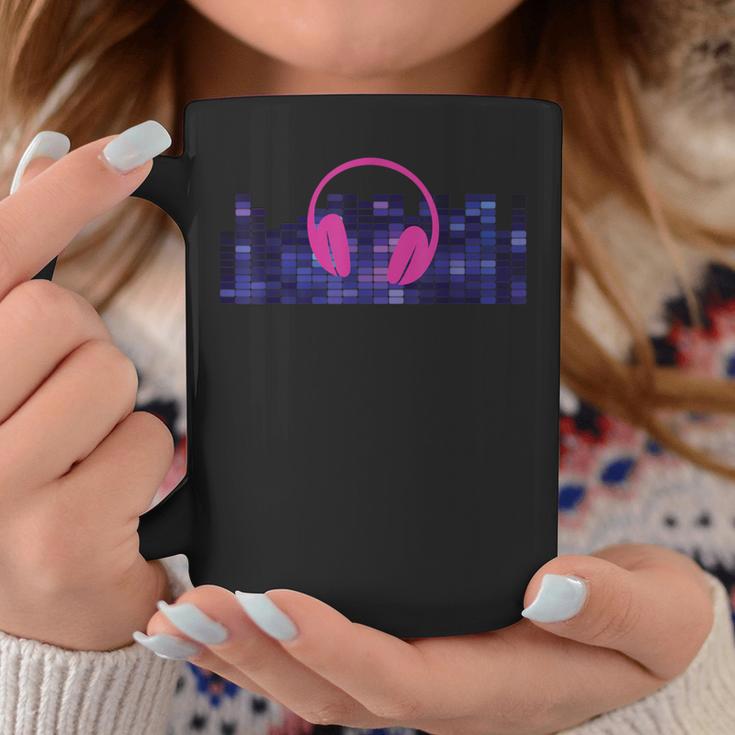 Led Flashing Audio Control Night Club Pink Headphones Coffee Mug Unique Gifts