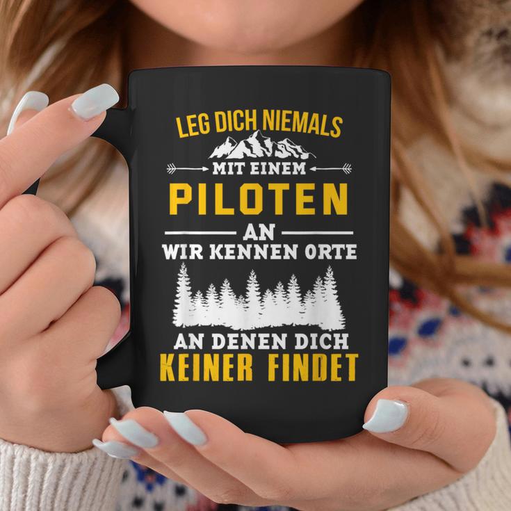 Leg Dich Niemal Mit Ein Pilotten An Plane Pilot Tassen Lustige Geschenke