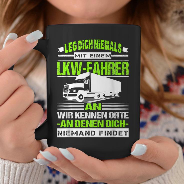 Leg Dich Niemal Mit A Lorry Driver An Fernfahrer Trucker Tassen Lustige Geschenke