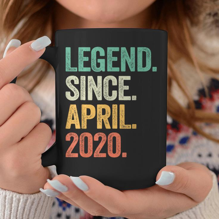 Legend Since April 2020 4Th Birthday Boy 4 Years Old Coffee Mug Funny Gifts