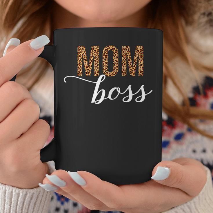 Leopard Mom Boss Mom Life Mother Hustler Lady Boss Coffee Mug Unique Gifts