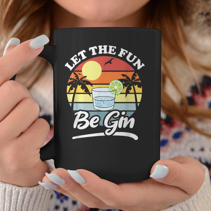 Let The Fun Be Gin Drinking Alcohol Lover Pun Coffee Mug Personalized Gifts