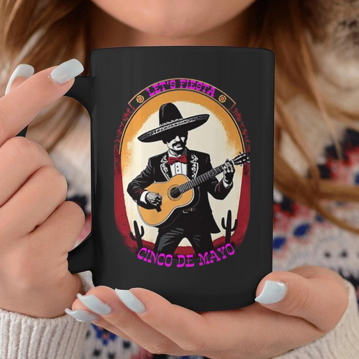 Let's Fiesta Cinco De Mayo Mexican Party Guitar Music Lover Coffee Mug Unique Gifts