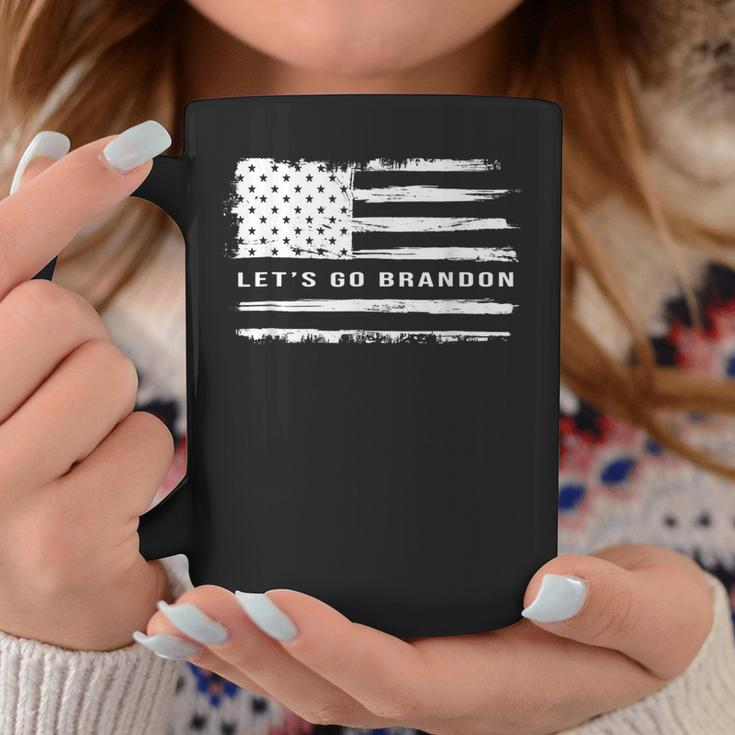 Let's Go Brandon American Flag Meme Novelty Coffee Mug Unique Gifts