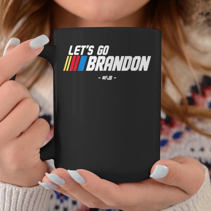 Let's Go Brandon Racing Car Us Flag Idea News 90S Coffee Mug Unique Gifts